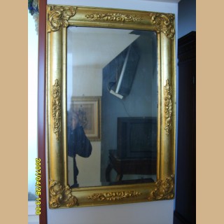 specchiera antica a foglia oro specchio originale 50 per 75